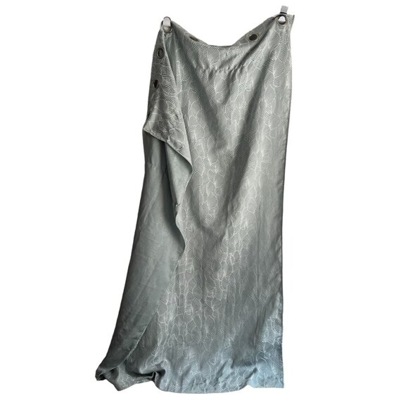 At Home Baby Blue Etched Grommet Curtain Panels Light Blue Shimmery 84" x 32" - Picture 2 of 7